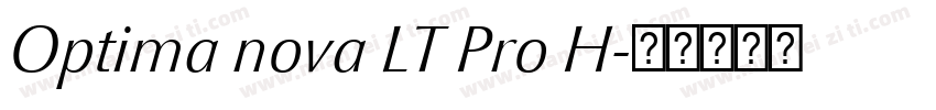 Optima nova LT Pro H字体转换